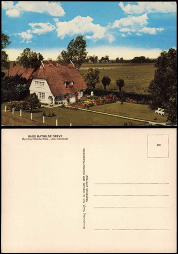 Ansichtskarte kollmar haus - ansichtskarte,